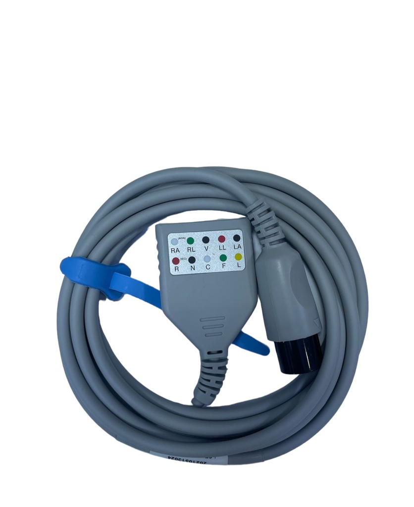 CABLE TRONCAL ECG, 5 HILOS, DEFIB, AHA/IEC, 5M, REUSABLE SERIE IM